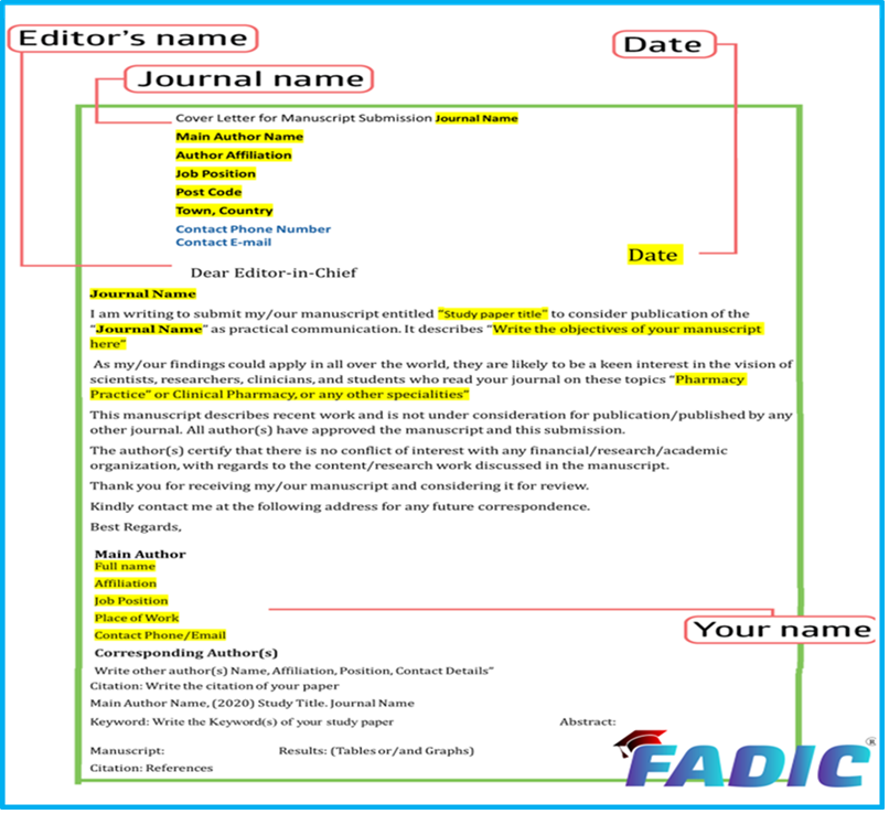 How To Write Journal Submission Cover Letter
