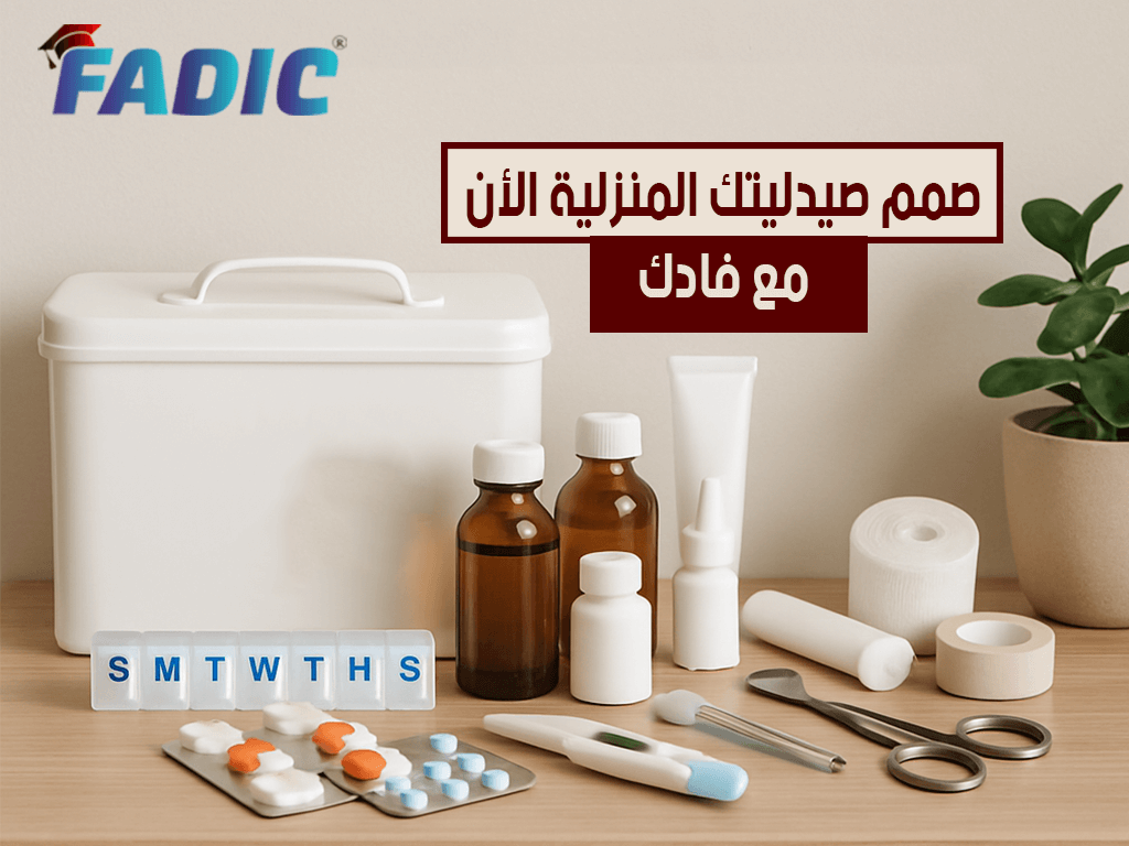 الصيدلية المنزلية و محتوياتها و صمم صيدليتك الآن مع فادك