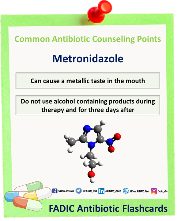 Metronidazole Counseling